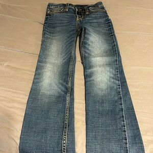 Girls Wrangler 10 slim bootcut jean.